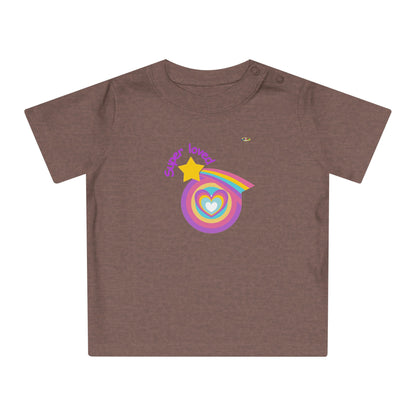 Cute Super Loved Rainbow Star Logo Baby T-Shirt-My Bright Side Clothing