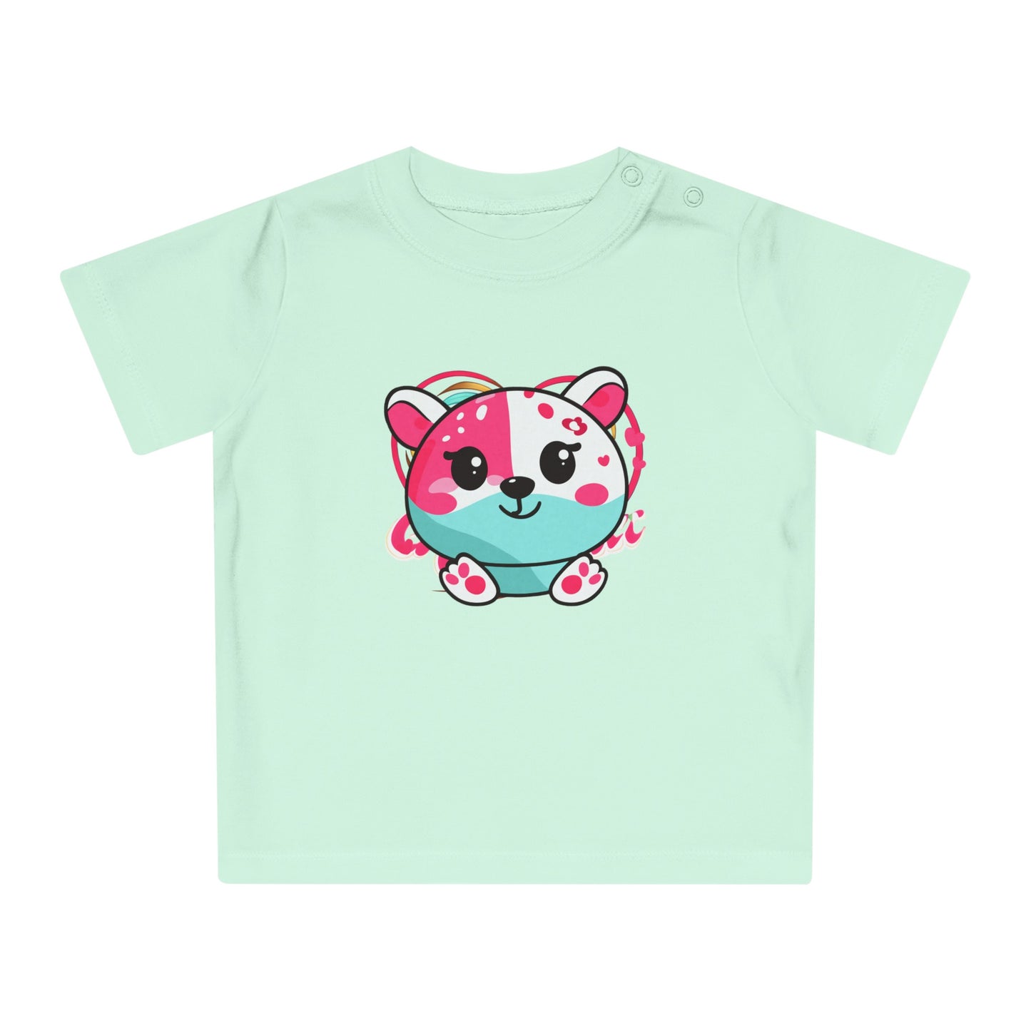 Cute Rainbow Love Bear Baby T-Shirt-My Bright Side Clothing