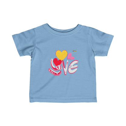 Cute Love logo Infant Fine Jersey Tee-My Bright Side Clothing