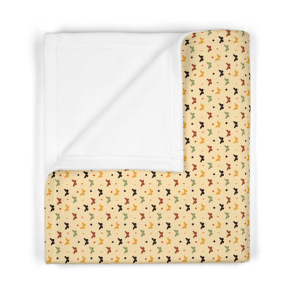 Retro Little Butterfly Pattern Soft Fleece Baby Blanket--My Bright Side Clothing