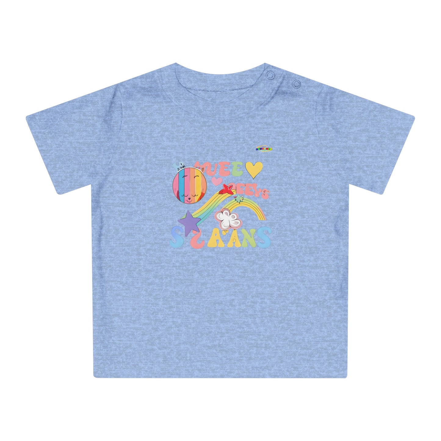 Groovy Rainbow Music Logo Baby T-Shirt--My Bright Side Clothing