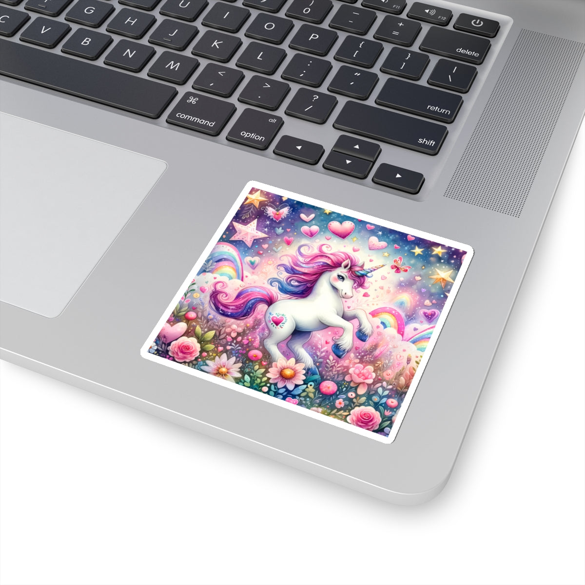 Magical Unicorn Love Kiss-Cut Sticker-My Bright Side Clothing