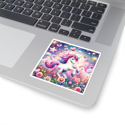 Magical Unicorn Love Kiss-Cut Sticker-My Bright Side Clothing