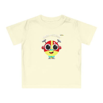 Cute little Robo Mission Robot Logo Baby T-Shirt -MyBrightSideClothing