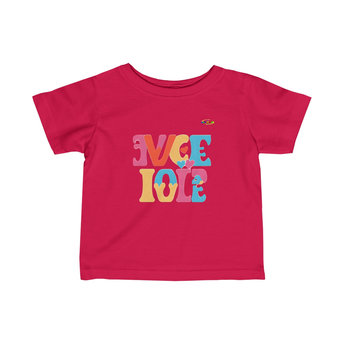 Love in both directions logo Infant Fine Jersey Tee-My Bright Side Clothing