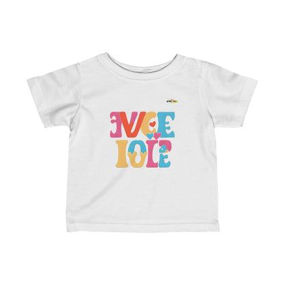 Love in both directions logo Infant Fine Jersey Tee-My Bright Side Clothing