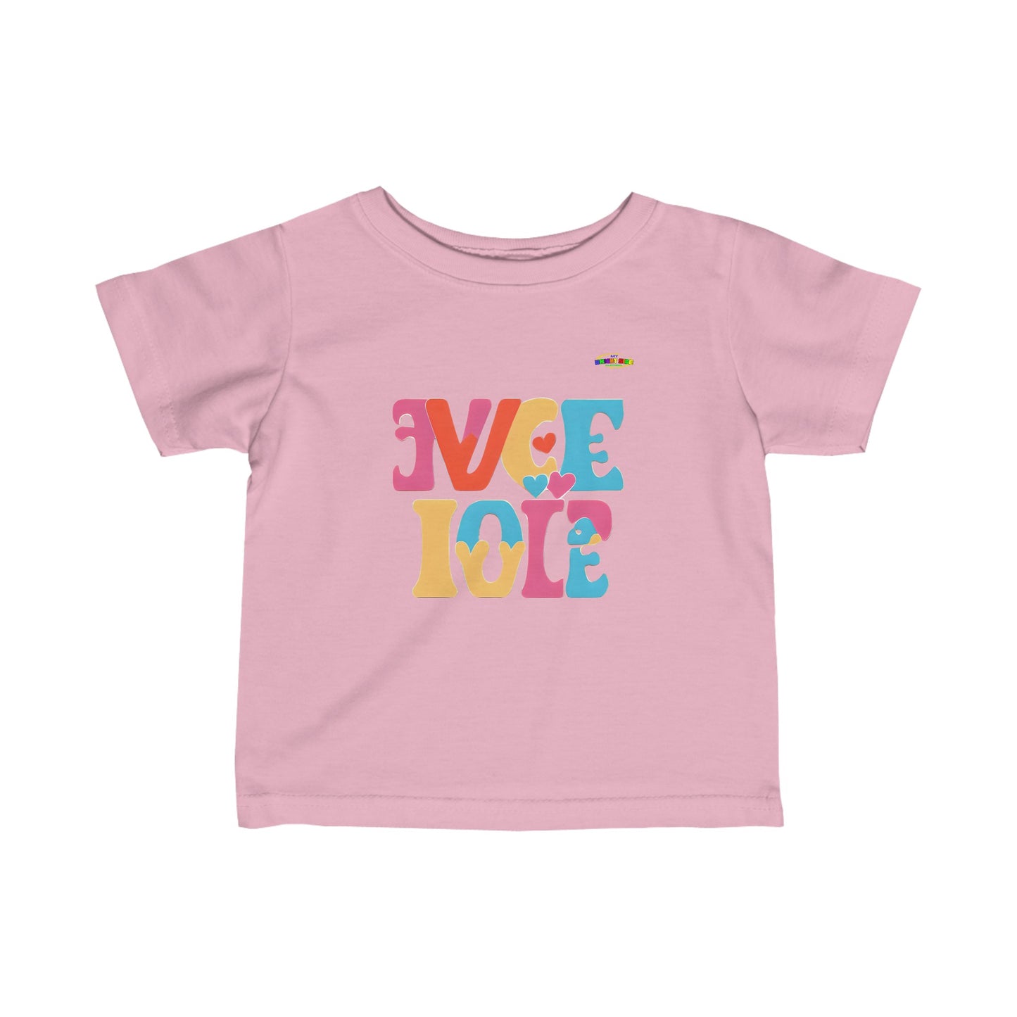 Love in both directions logo Infant Fine Jersey Tee-My Bright Side Clothing