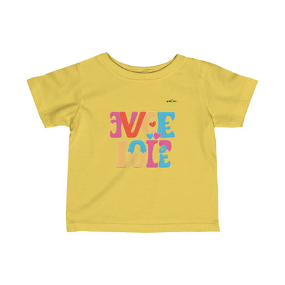 Love in both directions logo Infant Fine Jersey Tee-My Bright Side Clothing