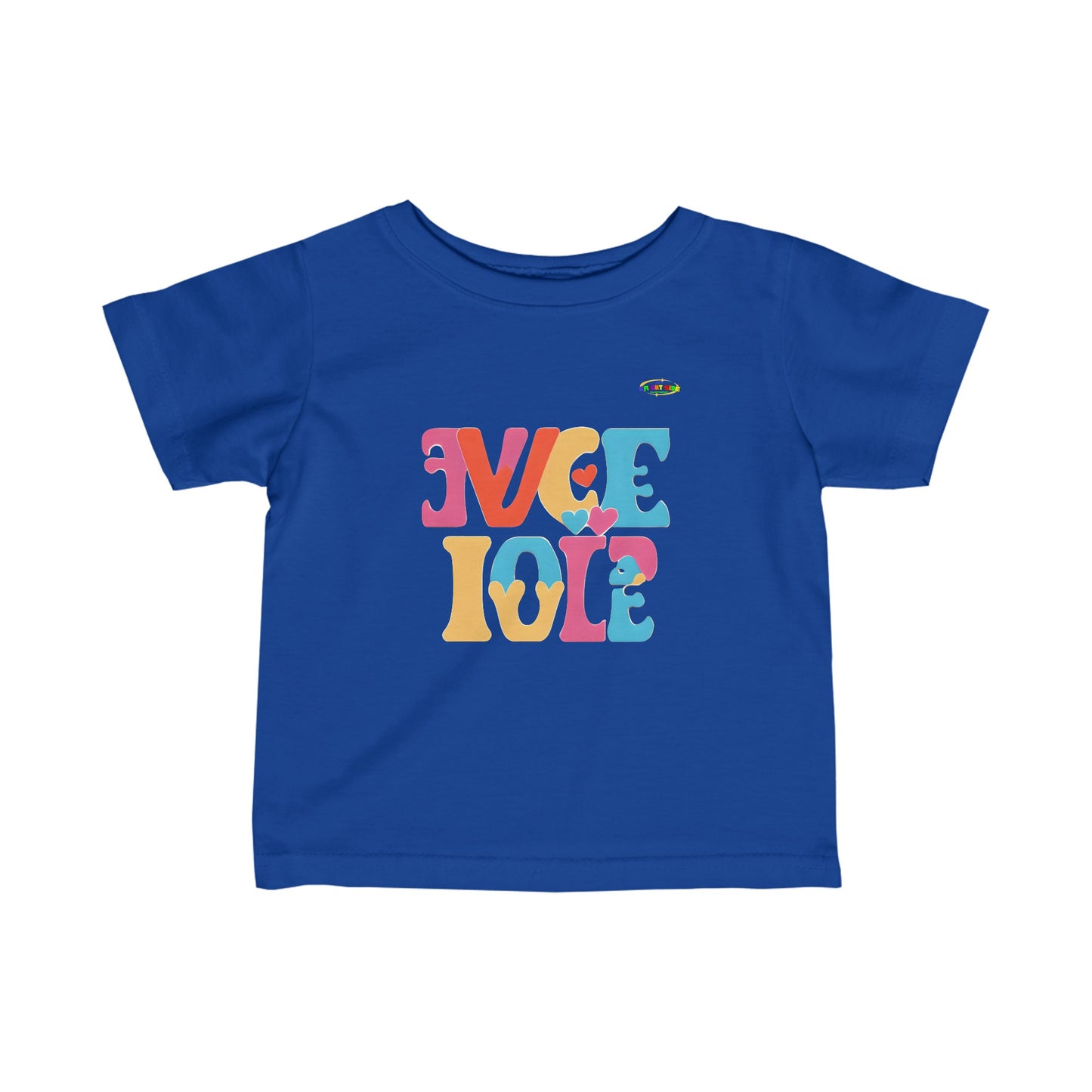 Love in both directions logo Infant Fine Jersey Tee-My Bright Side Clothing