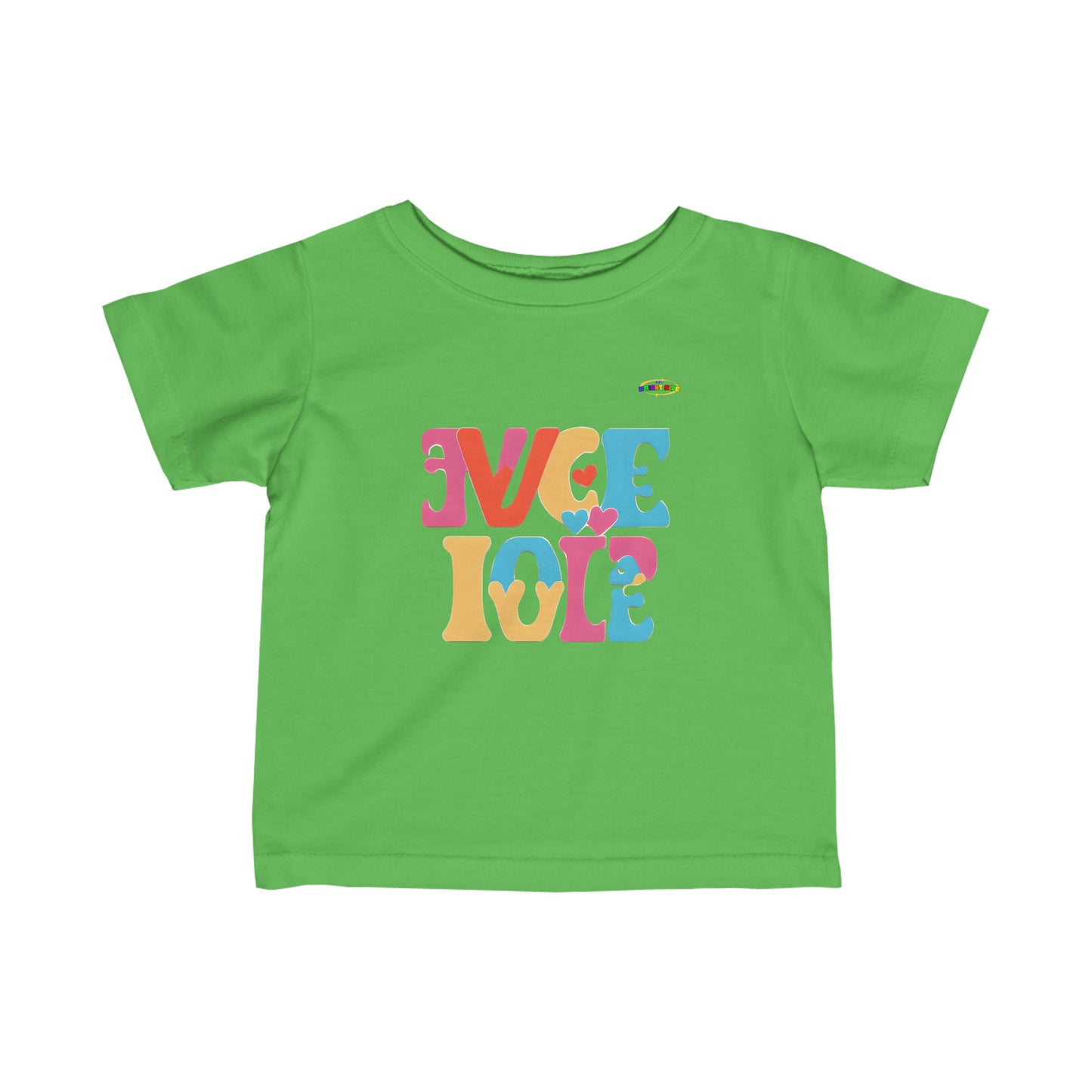 Love in both directions logo Infant Fine Jersey Tee-My Bright Side Clothing