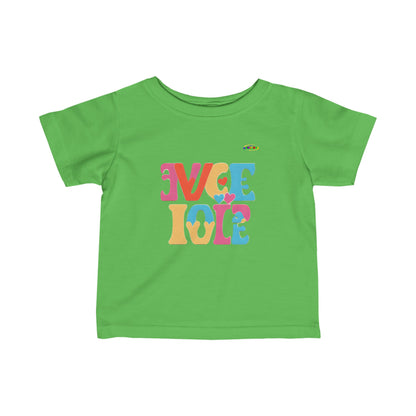 Love in both directions logo Infant Fine Jersey Tee-My Bright Side Clothing