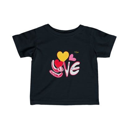 Cute Love logo Infant Fine Jersey Tee-My Bright Side Clothing