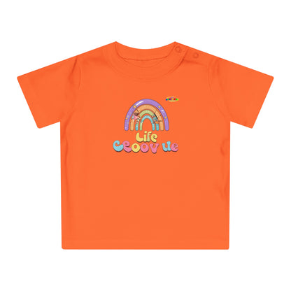 Cute Groovin Life Rainbow Logo Baby T-Shirt -MyBrightSideClothing