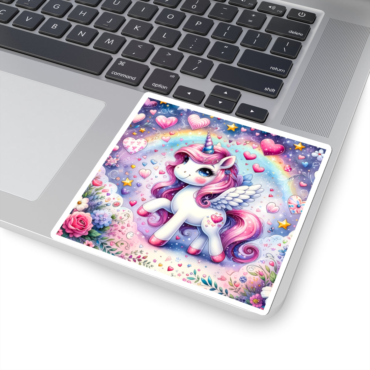 Magical Unicorn Love Kiss-Cut Sticker-My Bright Side Clothing