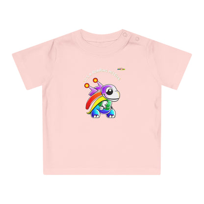 Cute Its a roaring mission super dino Logo Baby T-Shirt -MyBrightSideClothing