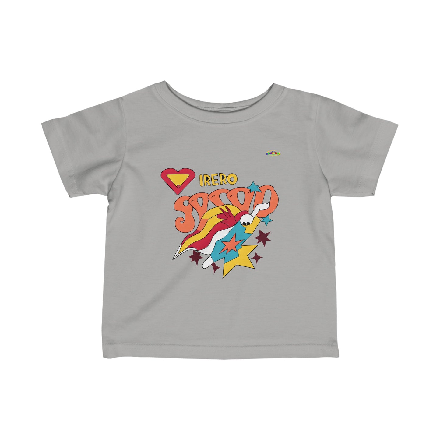 Cute Everyday Love Hero Logo Infant Fine Jersey Tee-MyBrightSideClothing