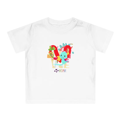 Cute roar-ing love baby dino graphic Baby T-Shirt--My Bright Side Clothing