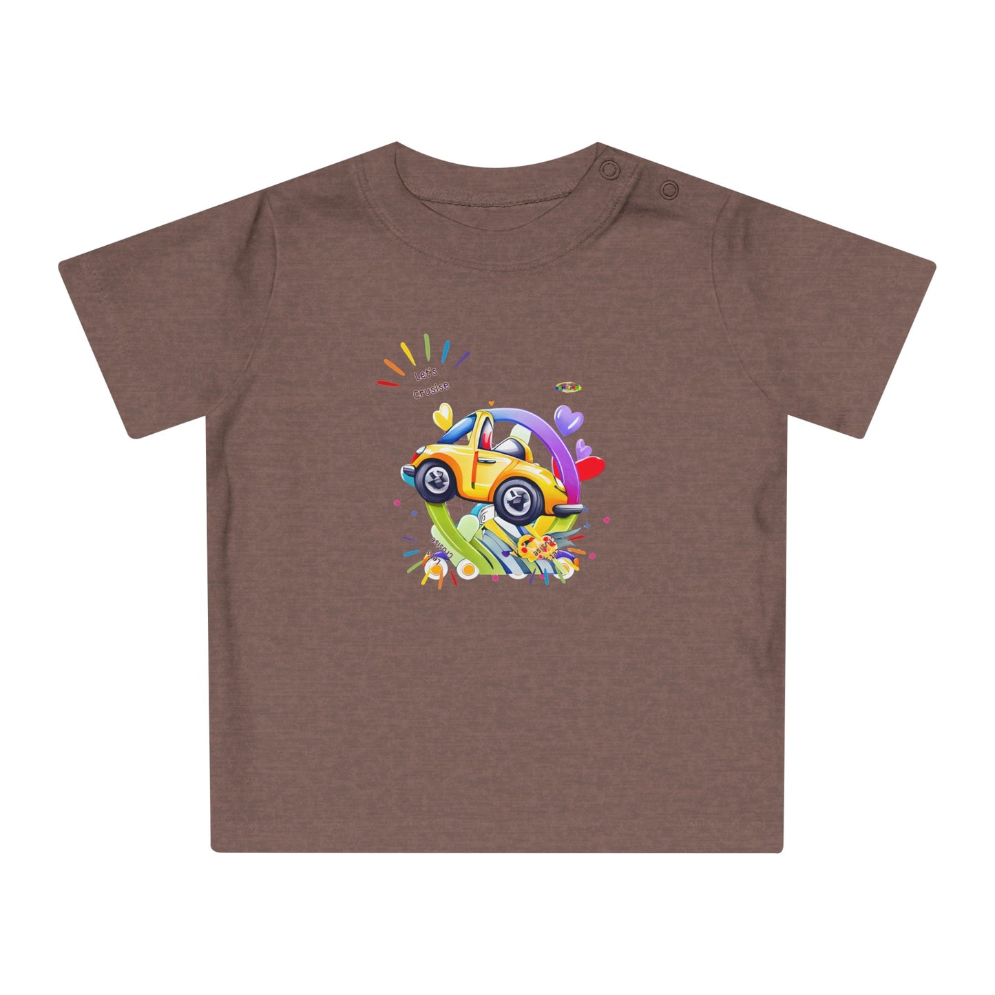 Cute Lets Cruise Car Graphic Baby T-Shirt-My Bright Side Clothing