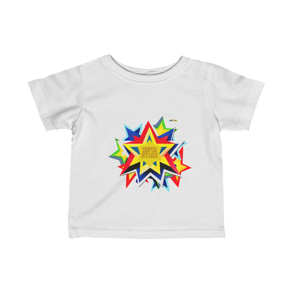 Cute Super Hero Super Stars Logo infant Fine Jersey Tee-My Bright Side Clothing