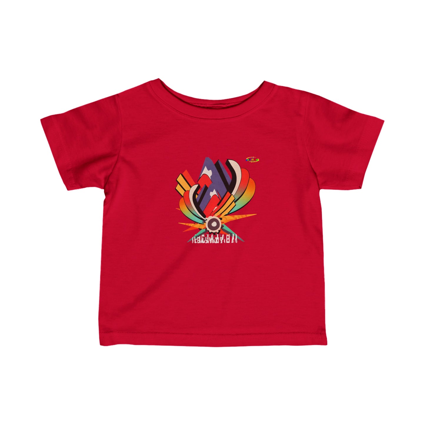 Cute Rainbow Super Hero Logo Infant Fine Jersey Tee-My Bright Side Clothing