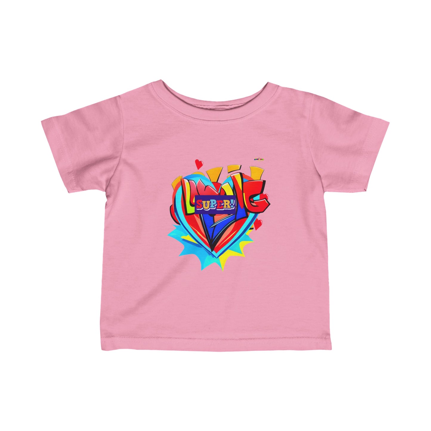 Cute Super Loved Hero Logo Infant Fine Jersey Tee--My Bright Side Clothing