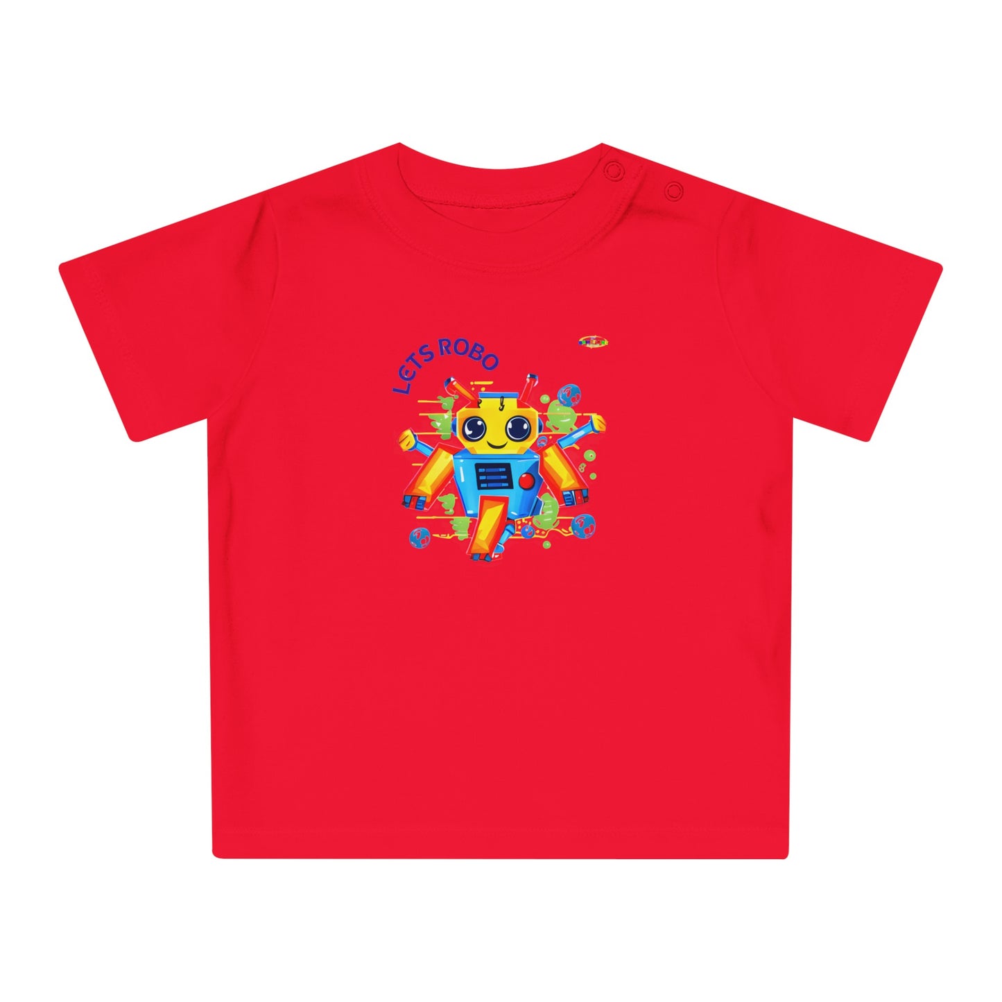 Cute Lets Little Dancing Robot Baby T-Shirt-My Bright Side Clothing