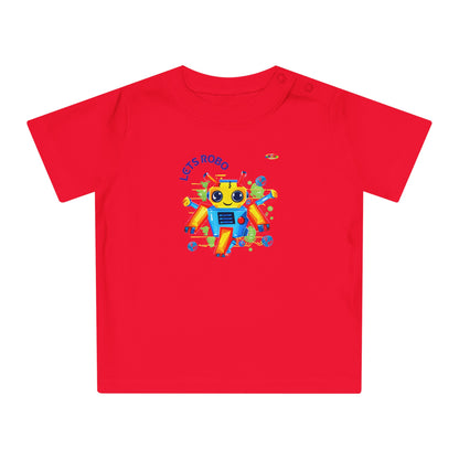 Cute Lets Little Dancing Robot Baby T-Shirt-My Bright Side Clothing