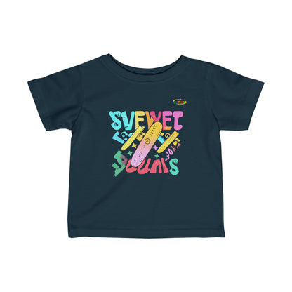 Cute Sweet Ride Toddler Skateboard Logo Infant Fine Jersey Tee-MyBrightSideClothing