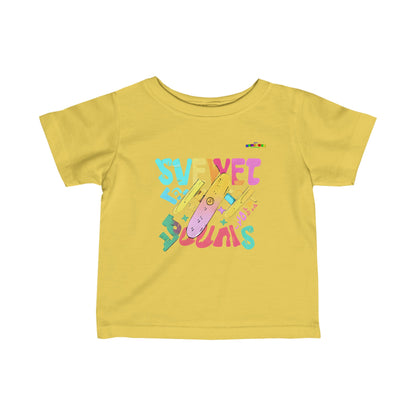 Cute Sweet Ride Toddler Skateboard Logo Infant Fine Jersey Tee-MyBrightSideClothing