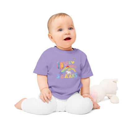 Groovy Rainbow Music Logo Baby T-Shirt--My Bright Side Clothing