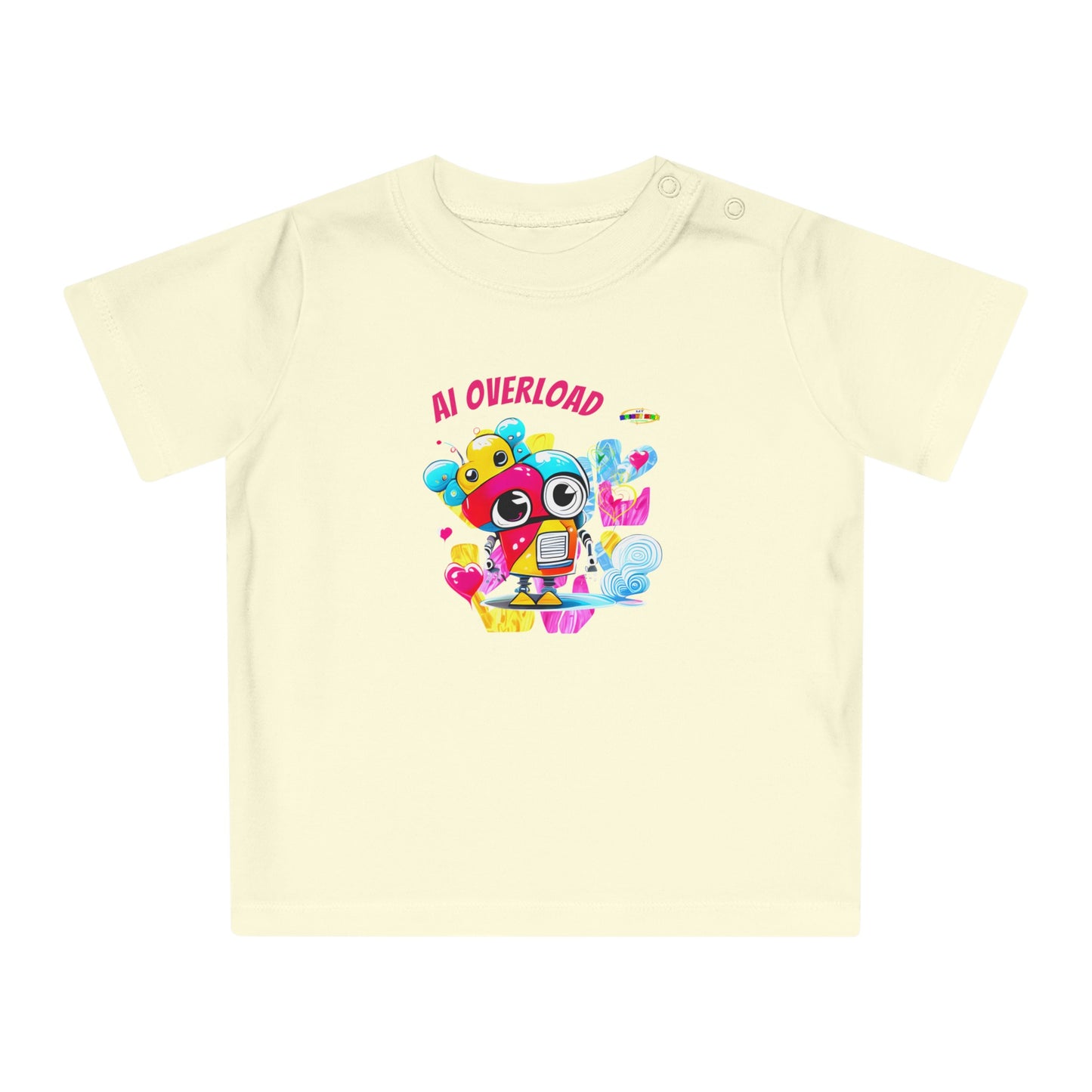 Cute Rainbow baby Robot Baby T-Shirt-My Bright Side Clothing