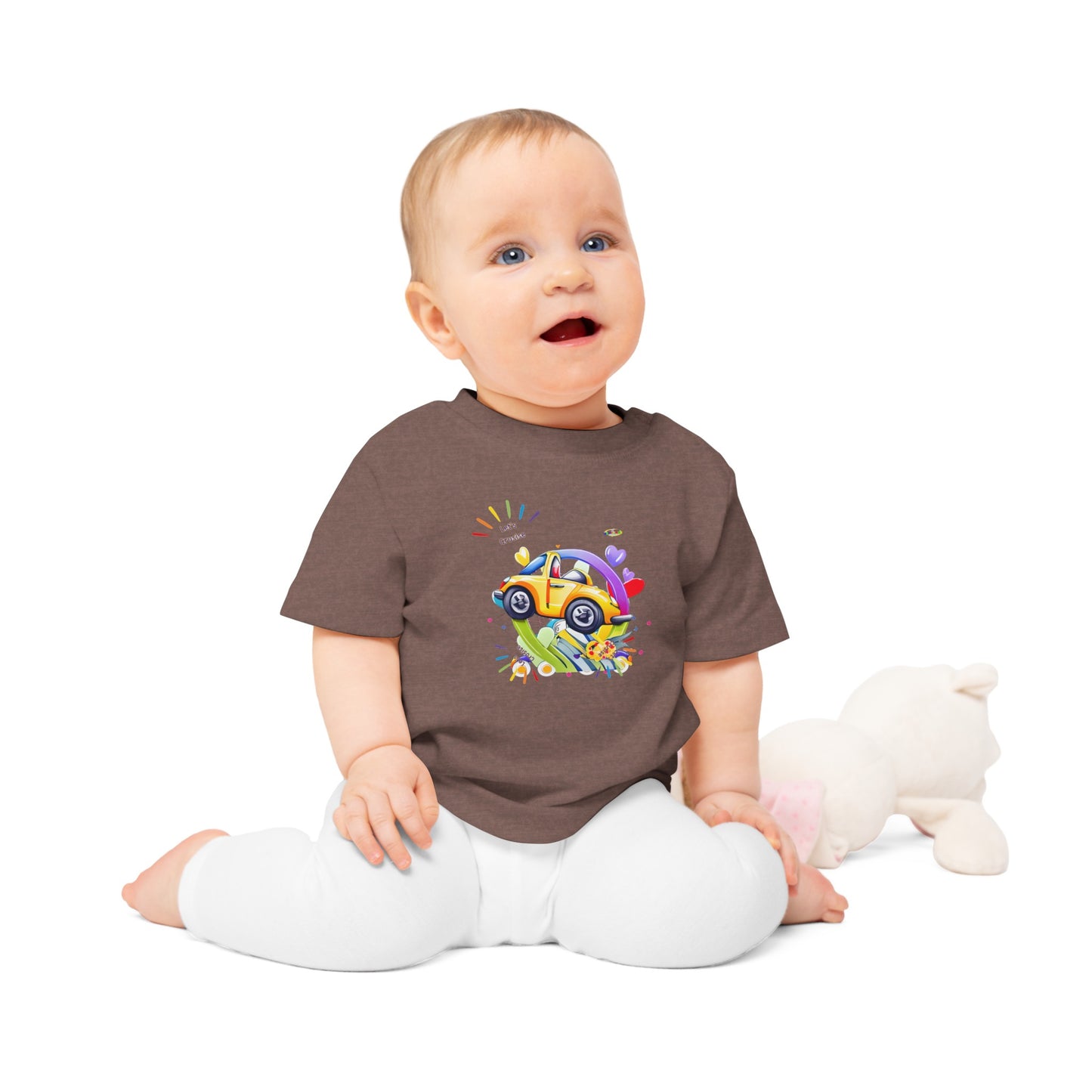 Cute Lets Cruise Car Graphic Baby T-Shirt-My Bright Side Clothing