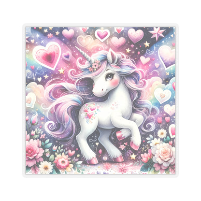 Magical Unicorn Love Kiss-Cut Sticker-My Bright Side Clothing