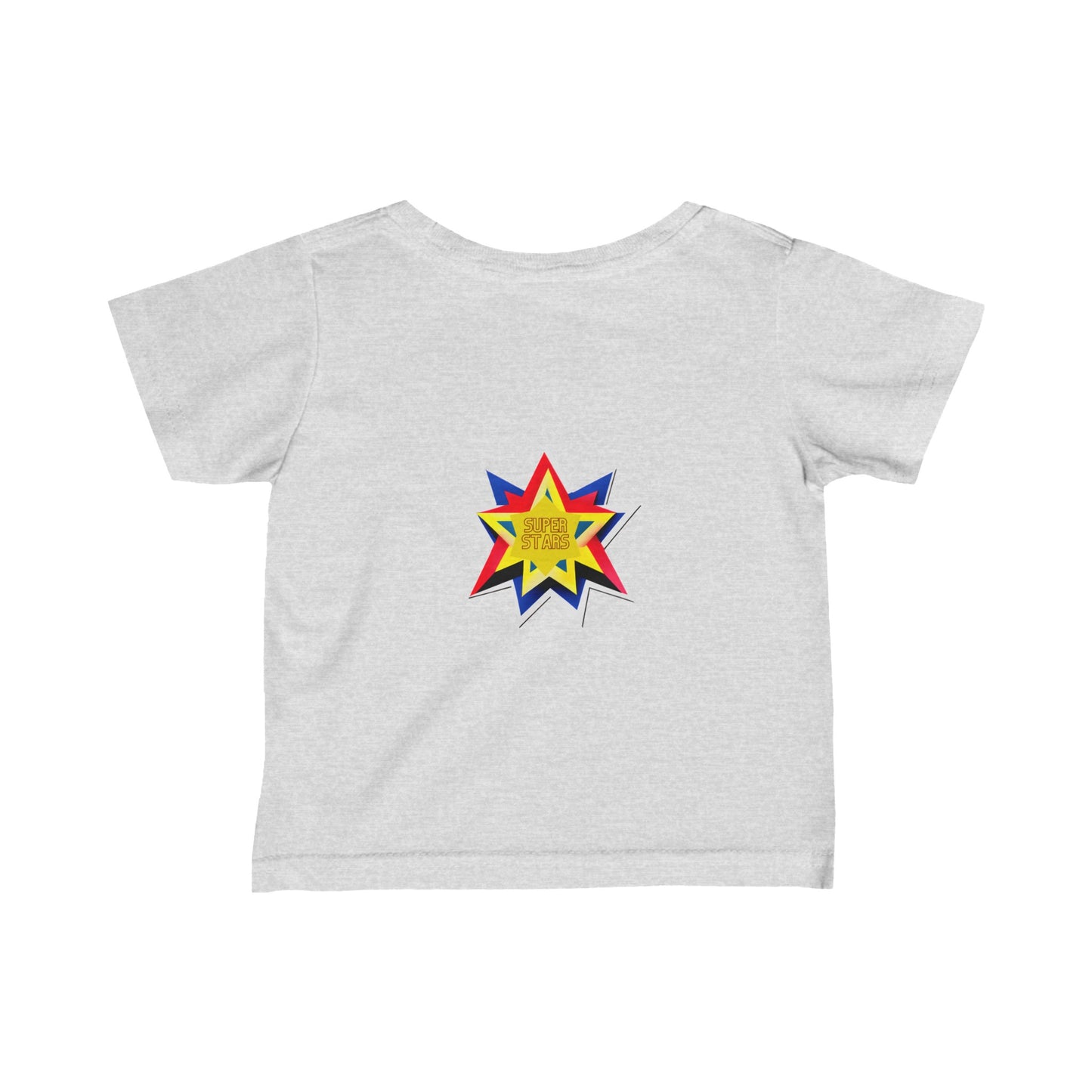 Cute Super Hero Super Stars Logo infant Fine Jersey Tee-My Bright Side Clothing