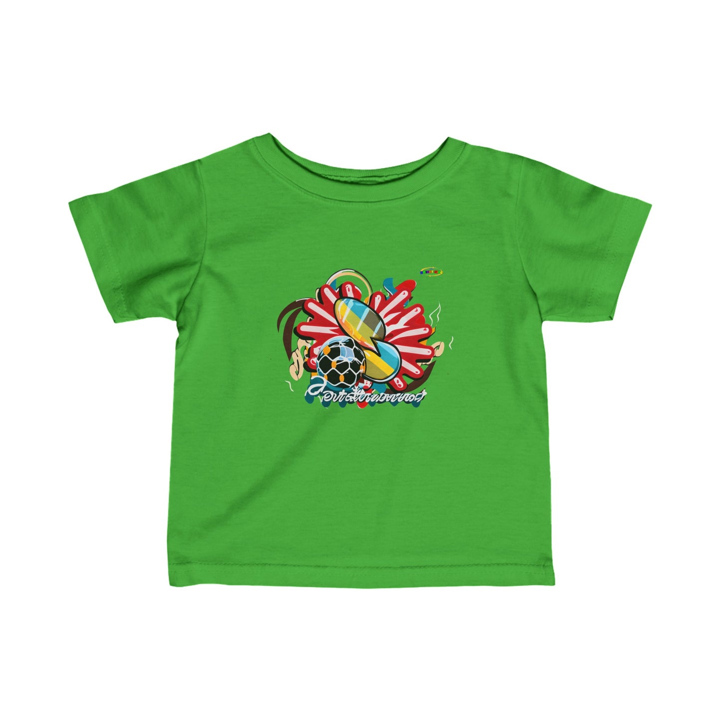 Cute Loving Sports Logo Infant Fine Jersey Tee-My Bright Side Clothing