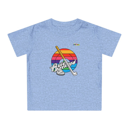 Cute Rainbow Circle Hockey Power logo Baby T-Shirt-MyBrightSideClothing