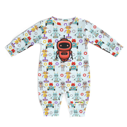 Cute Robots Pattern Baby Romper-My Bright Side Clothing