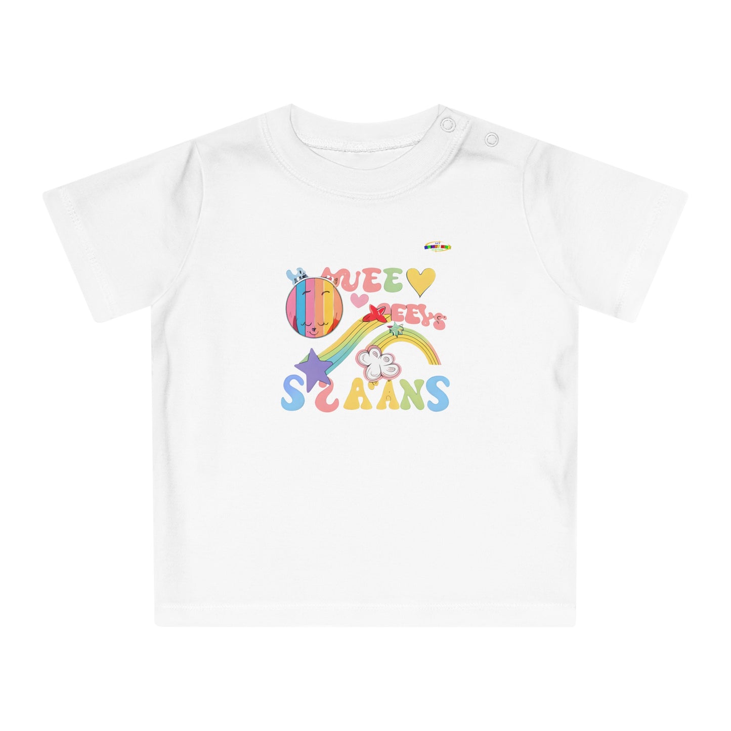 Groovy Rainbow Music Logo Baby T-Shirt--My Bright Side Clothing