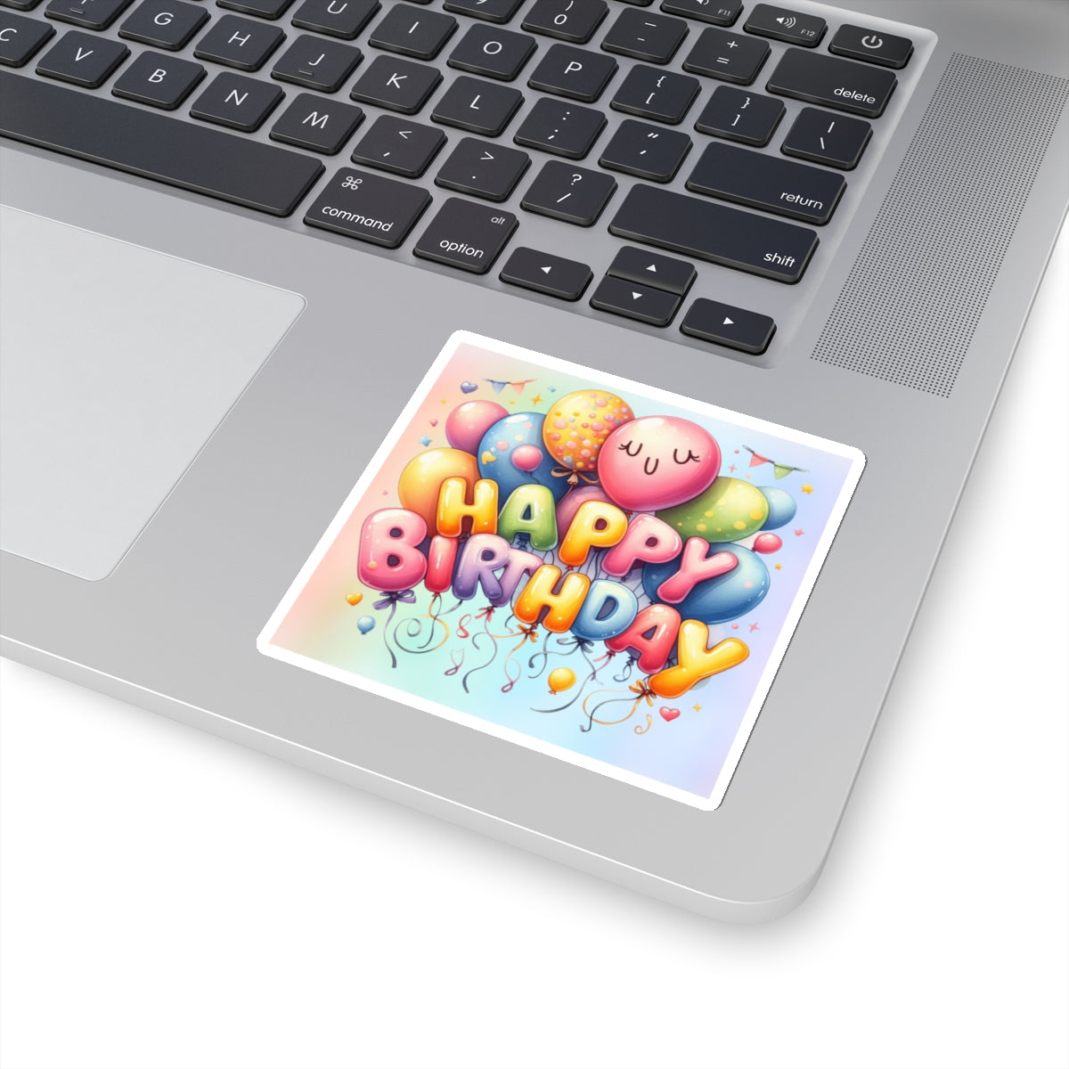 Cute Balloon  Happy Birthday Kiss-Cut Sticker-My Bright Side Clothing