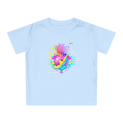 Cute Pastel Sending Love Heart Rainbow Baby T-Shirt-My Bright Side Clothing