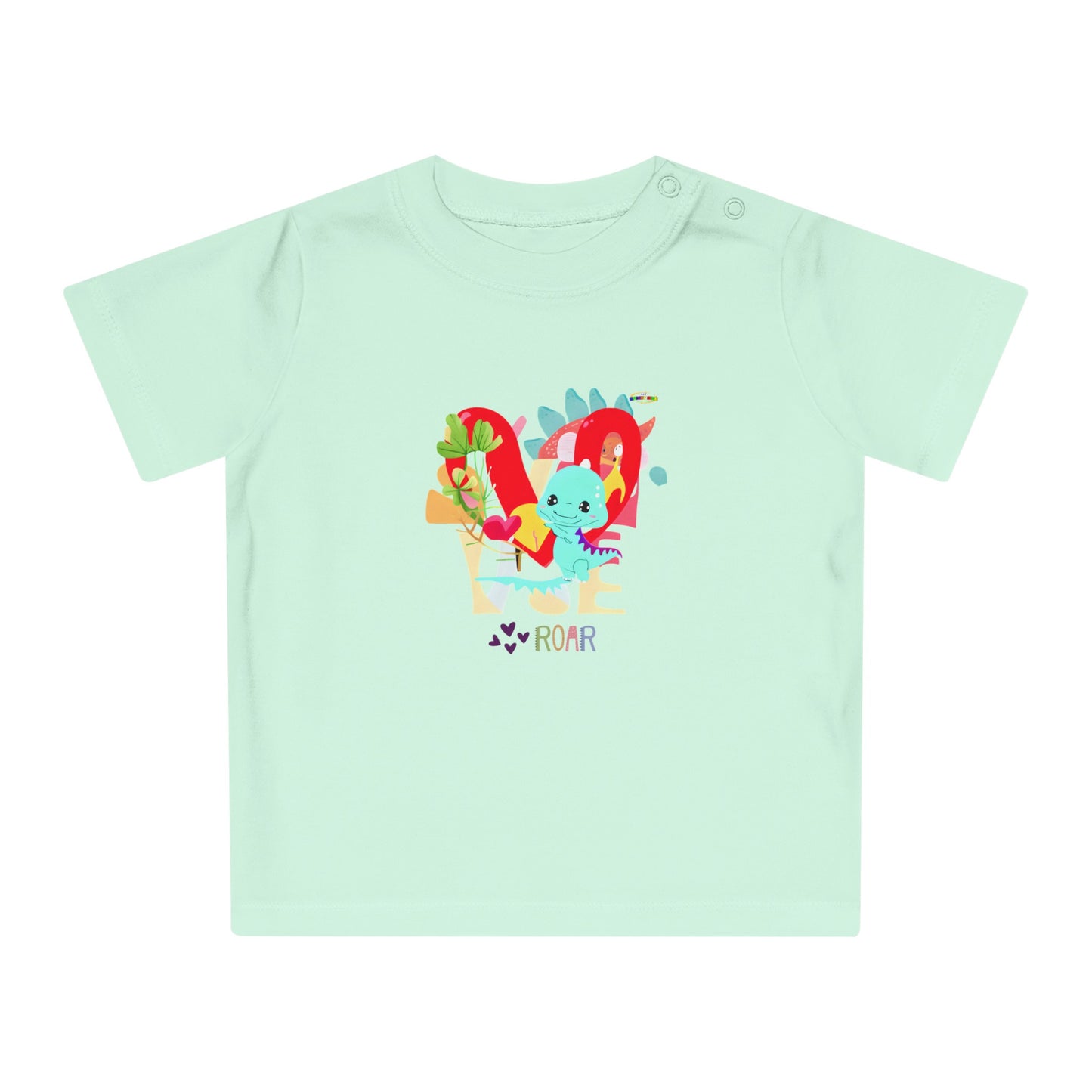 Cute roar-ing love baby dino graphic Baby T-Shirt--My Bright Side Clothing