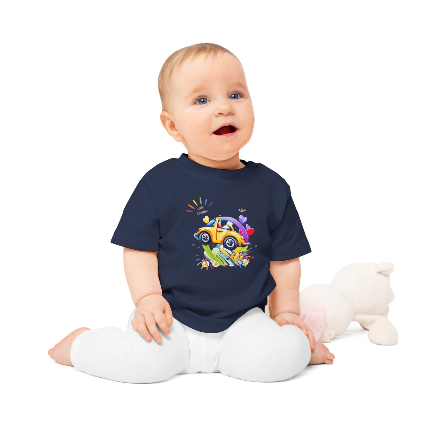 Cute Lets Cruise Car Graphic Baby T-Shirt-My Bright Side Clothing