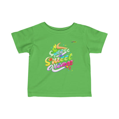 Cute Sweet Life Toddler Talk Logo Infant Fine Jersey Tee-MyBrightSideClothing