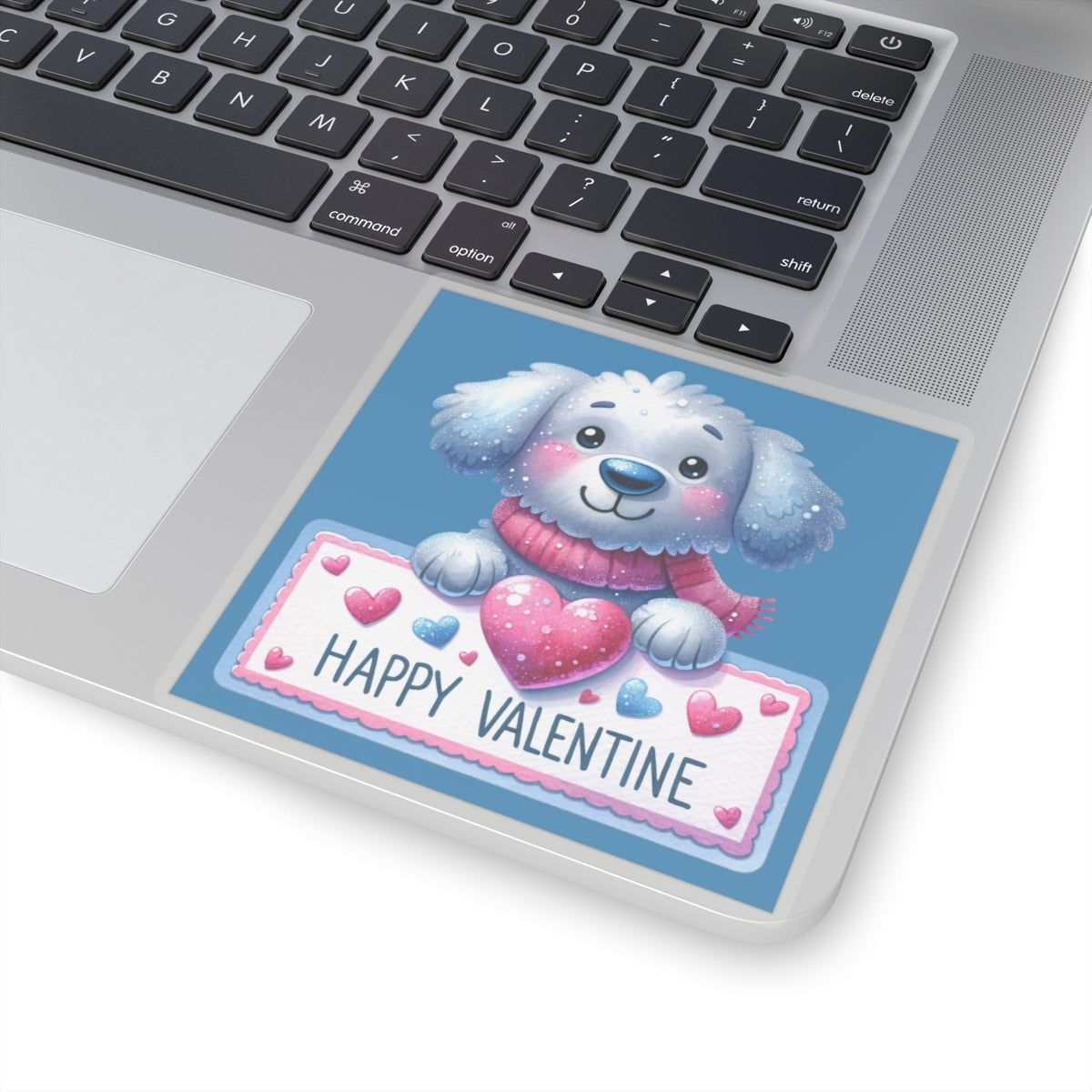 Cute and Sweet Happy Valentines Puppy-Kiss-Cut Sticker-My Bright Side Clothing