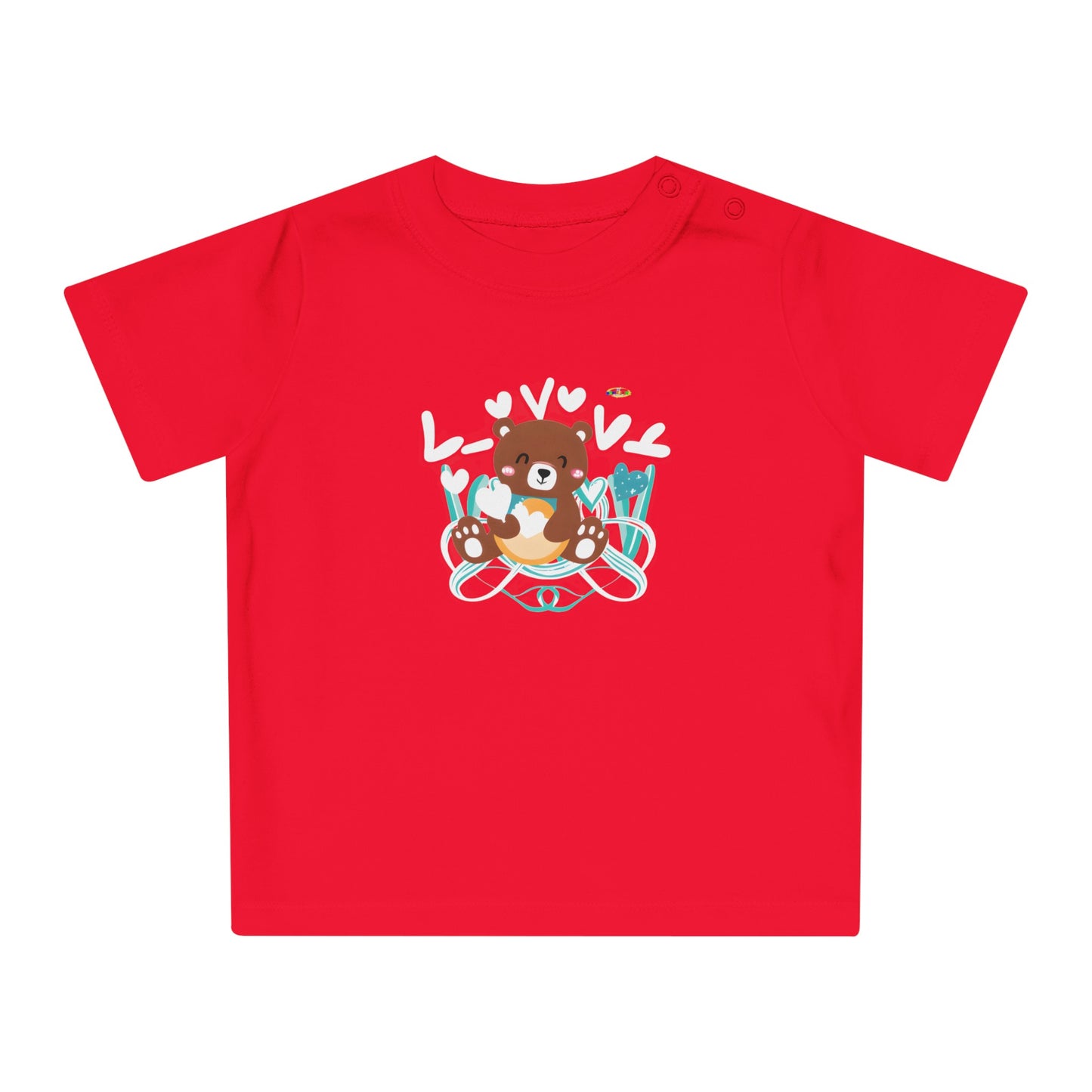 Cute Love Bear Baby T-Shirt-My Bright Side Clothing