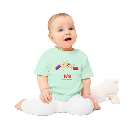 Cute We are Star-mazing rainbow star Graphic Baby T-Shirt-My Bright Side Clothing