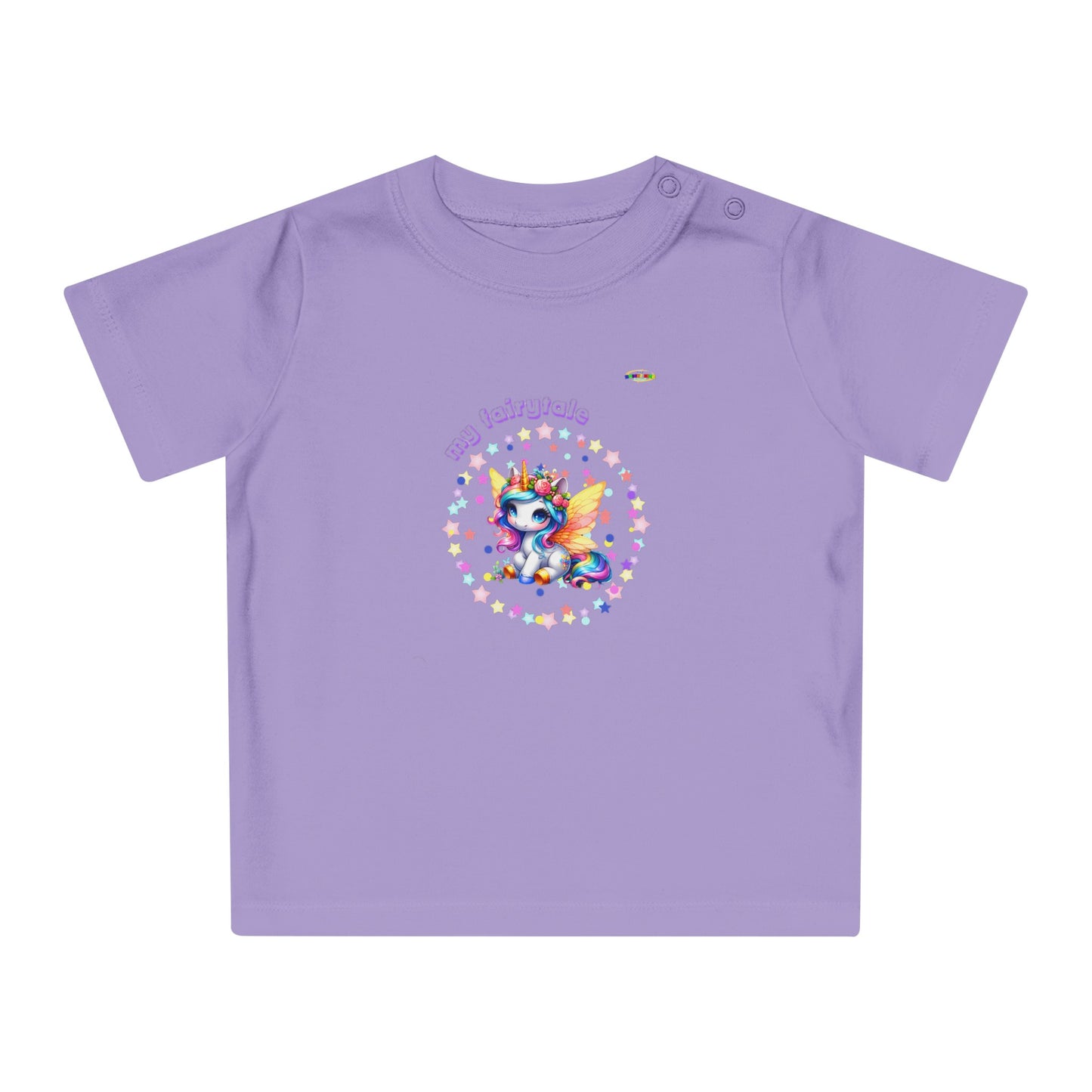 Cute My Fairy tale colourful baby unicorn logo Baby T-Shirt-My Bright Side Clothing