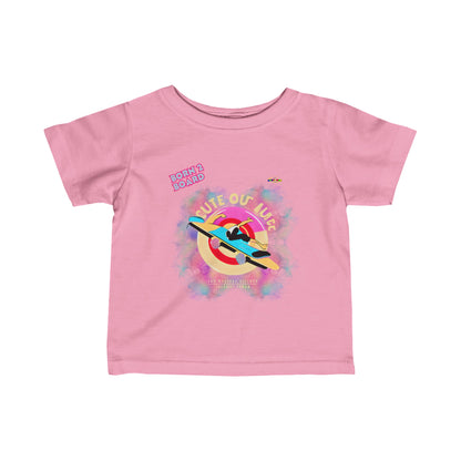 Cute Born 2 Board Pastel Skateboard  Graphic Infant Fine Jersey Tee-My Bright Side Clothing