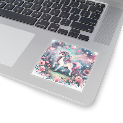 Magical Unicorn Love Kiss-Cut Sticker-My Bright Side Clothing