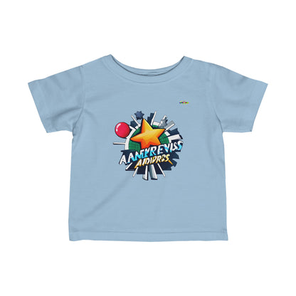 Sports Star Logo Infant Fine Jersey Tee-MyBrightSideClothing